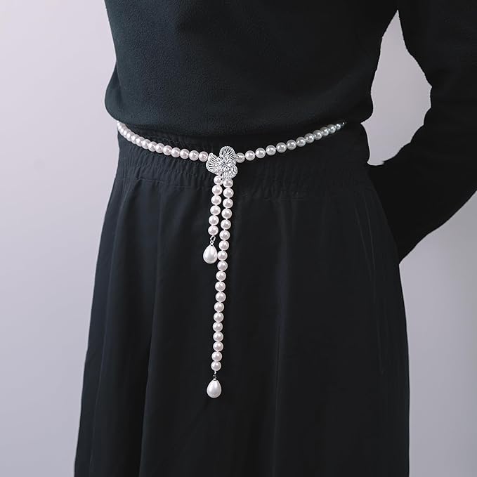 ルビー ネックレス レディース 人気 冠婚葬祭 貝パール 8mm ロング ネックレス サファイア 真珠 9月誕生石88cm 調整式 入学式 卒業式 結婚式 パーティー 9月誕生日 プレゼント アクセサリー (多様な付け方